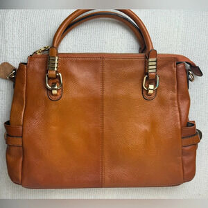 Epiphanie Brown Leather Crossbody Shoulder Bag